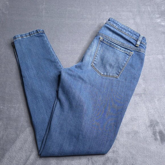 Prana Womens Tappered Leg Fit Jeans 6 Low Rise Medium Wash Stretch - Picture 1 of 9